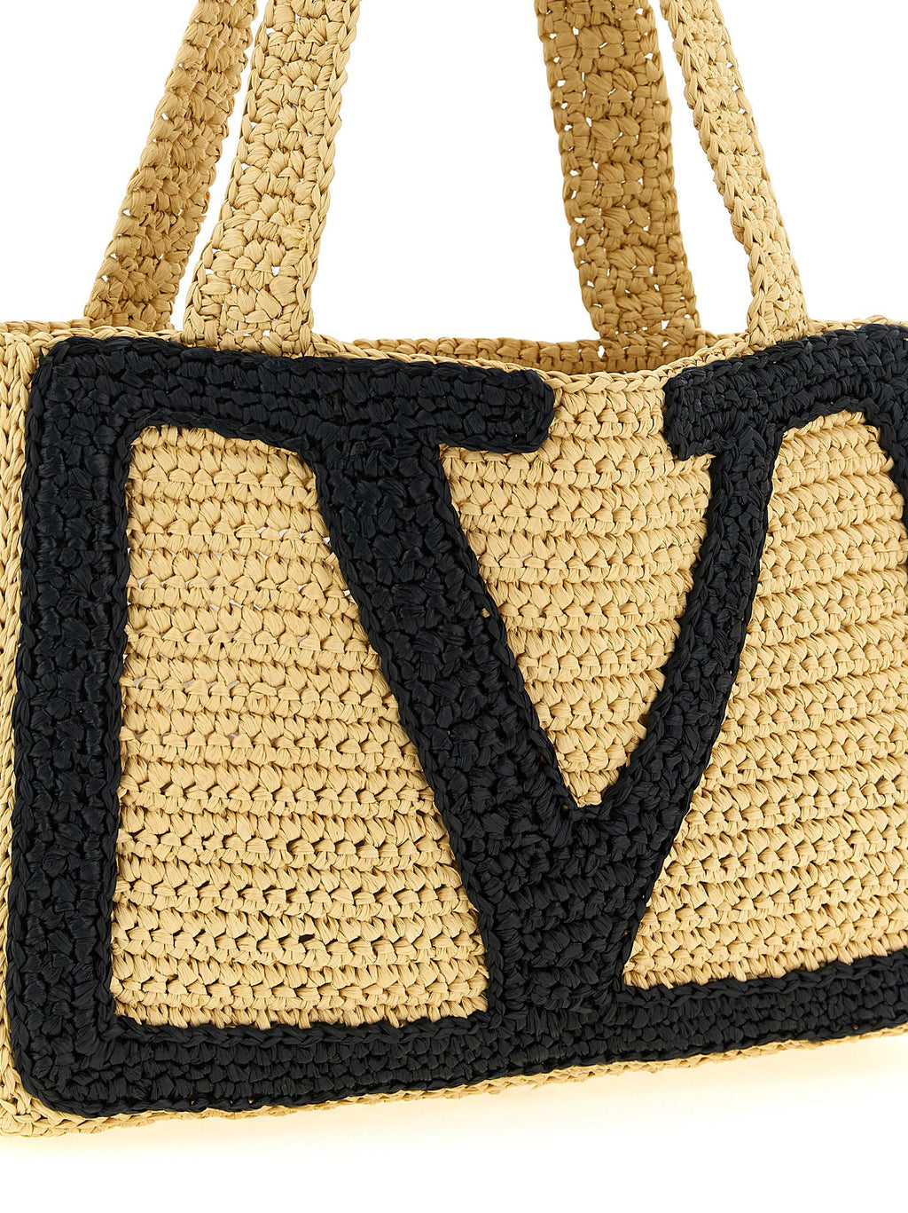 Valentino Garavani Beige Viscose Tote Bag Valentino Garavani Xosier