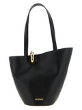Jacquemus Black Cowhide Shoulder Bag Jacquemus Xosier