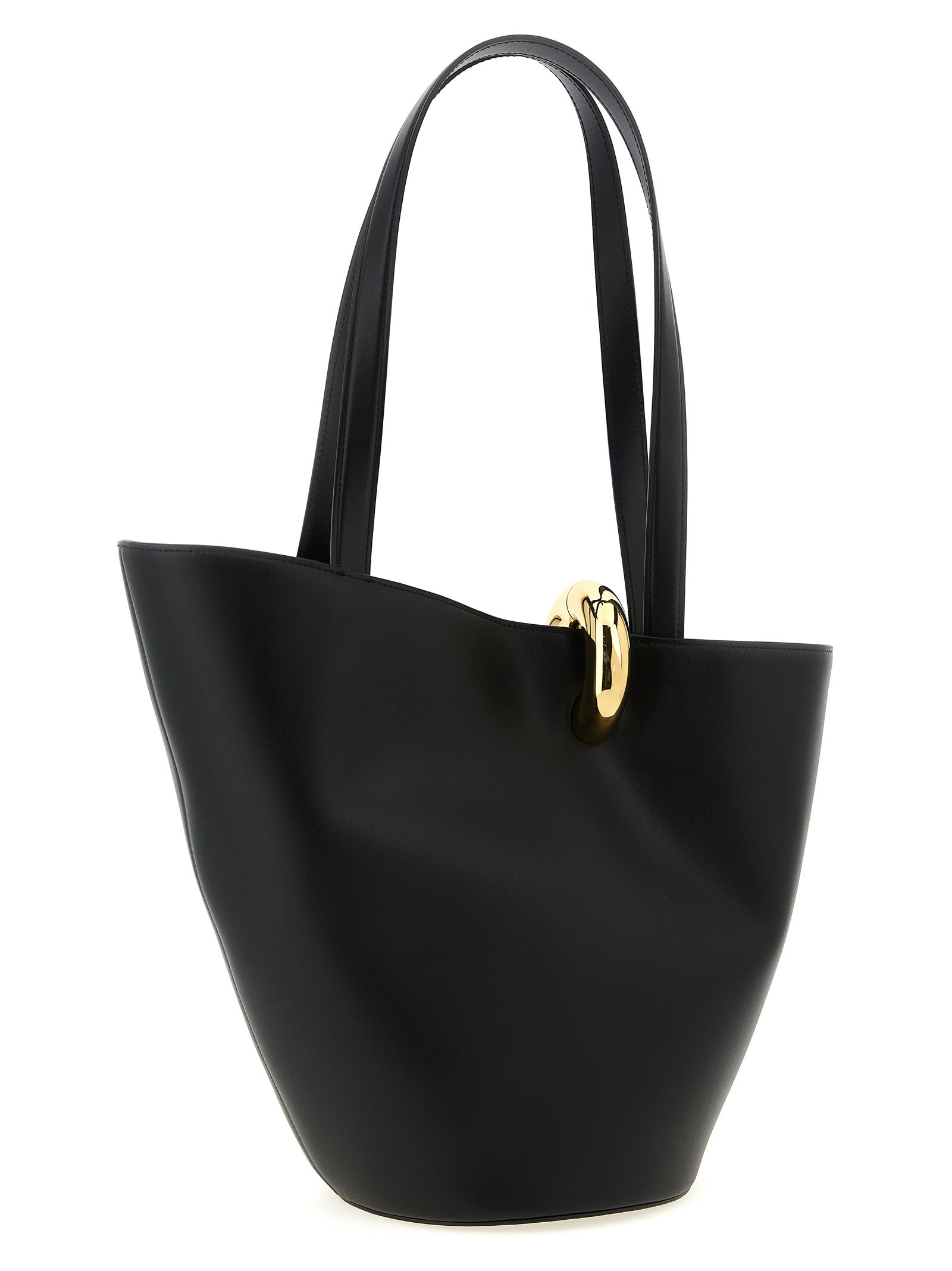 Jacquemus Black Cowhide Shoulder Bag Jacquemus Xosier
