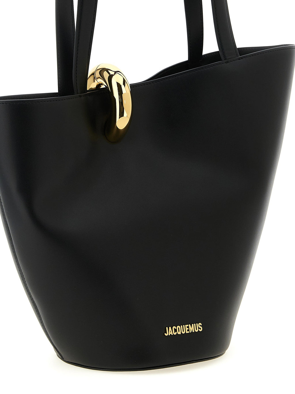 Jacquemus Black Cowhide Shoulder Bag Jacquemus Xosier