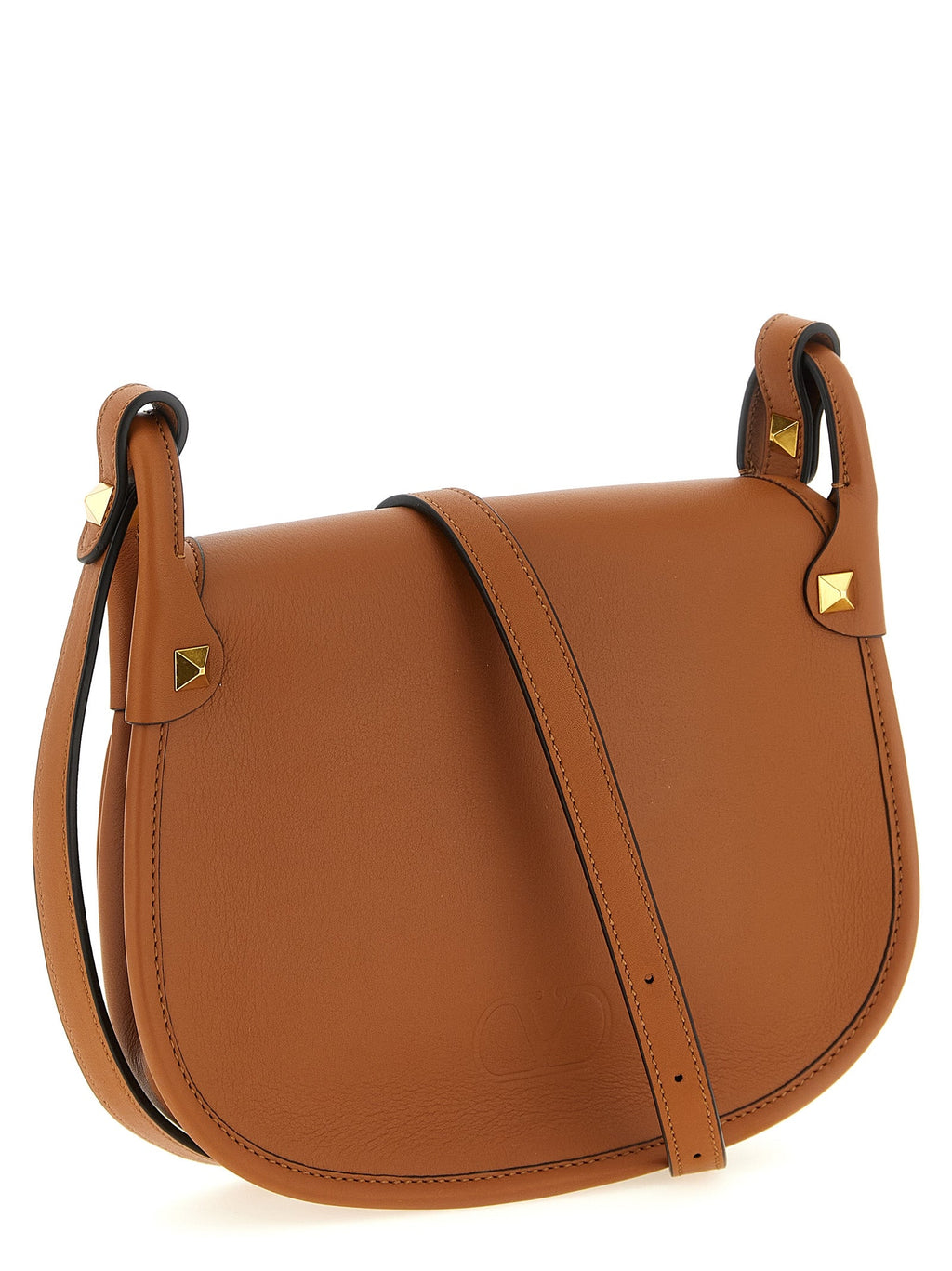 Valentino Garavani Brown Calfskin Shoulder Bag Valentino Garavani Xosier
