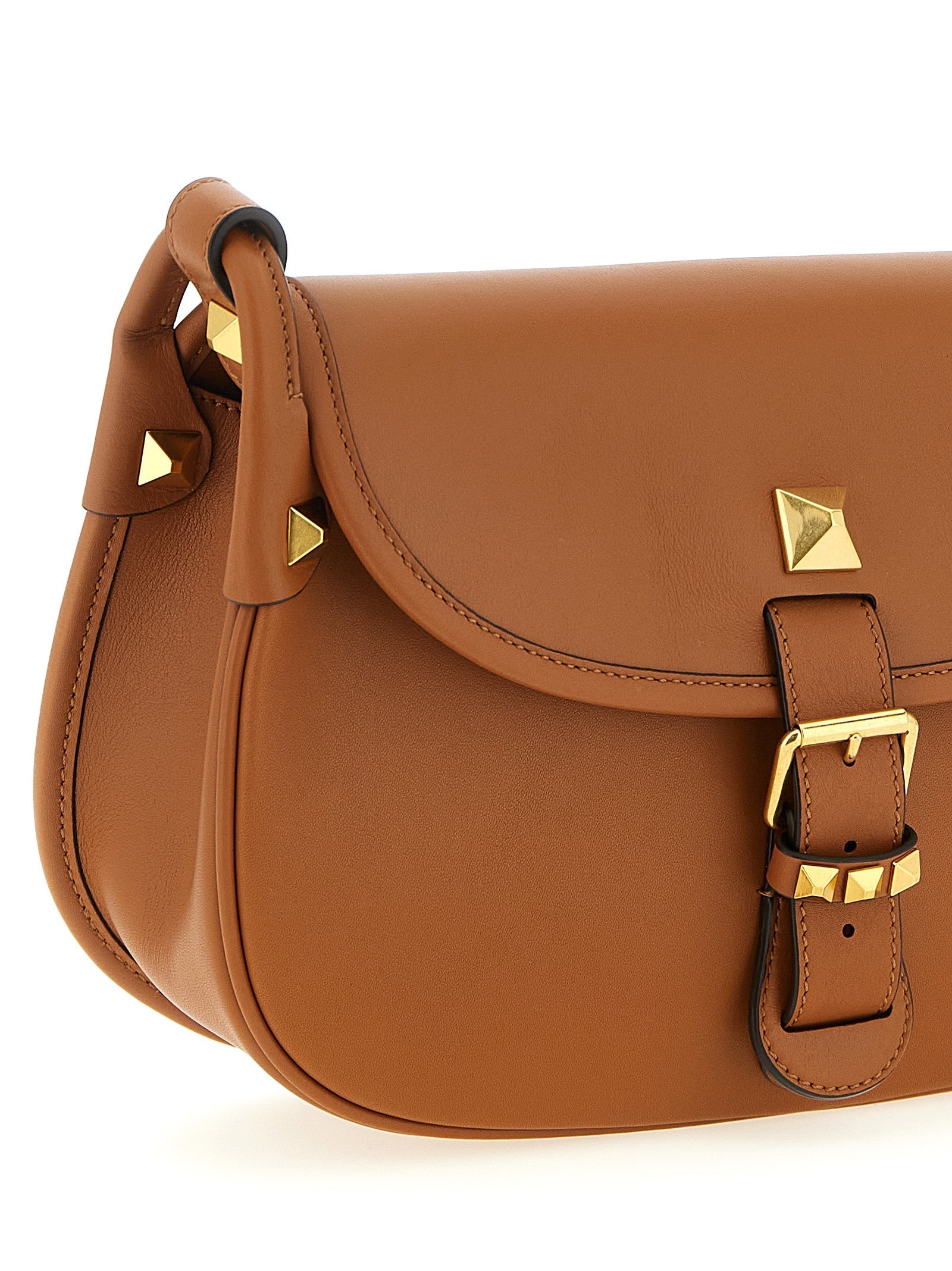 Valentino Garavani Brown Calfskin Shoulder Bag Valentino Garavani Xosier