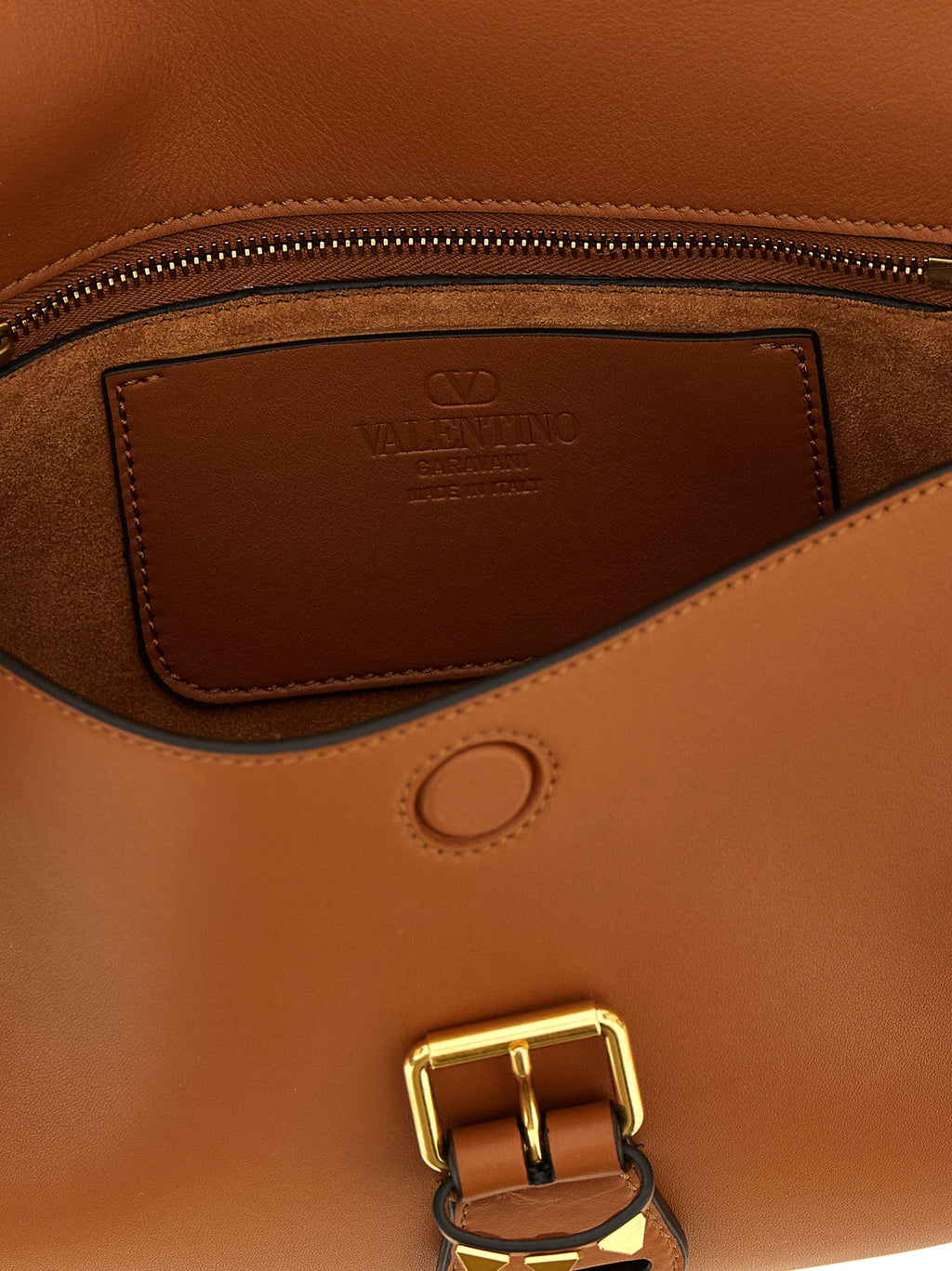 Valentino Garavani Brown Calfskin Shoulder Bag Valentino Garavani Xosier