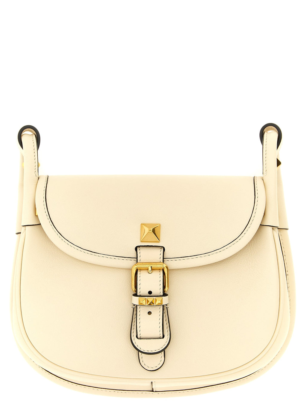 Valentino Garavani White Calfskin Shoulder Bag Valentino Garavani Xosier