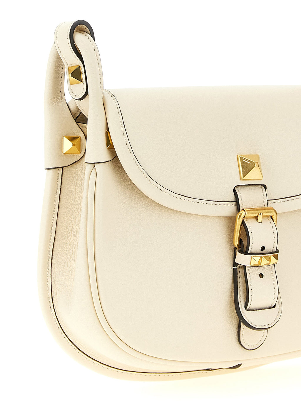 Valentino Garavani White Calfskin Shoulder Bag Valentino Garavani Xosier