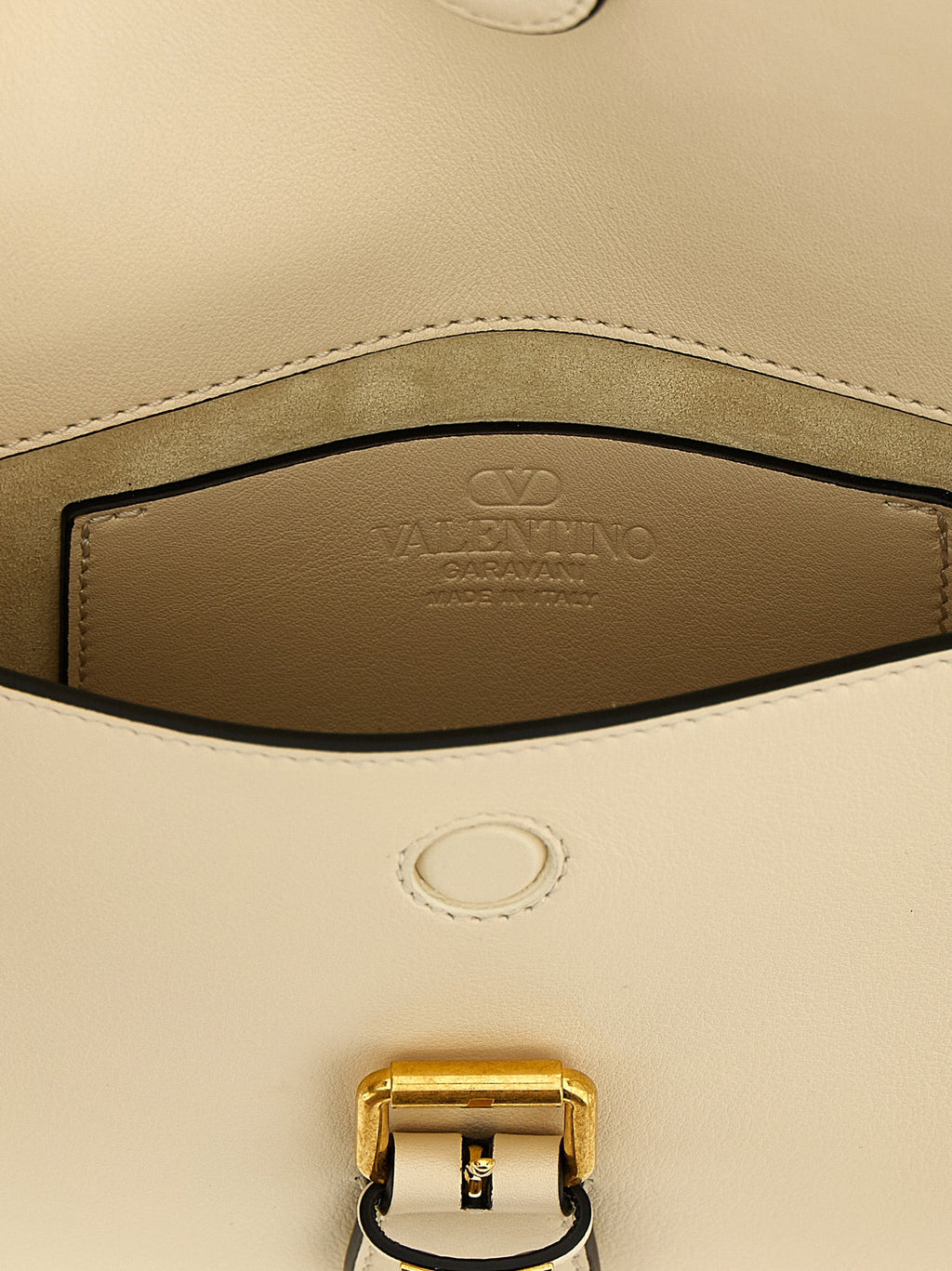 Valentino Garavani White Calfskin Shoulder Bag Valentino Garavani Xosier