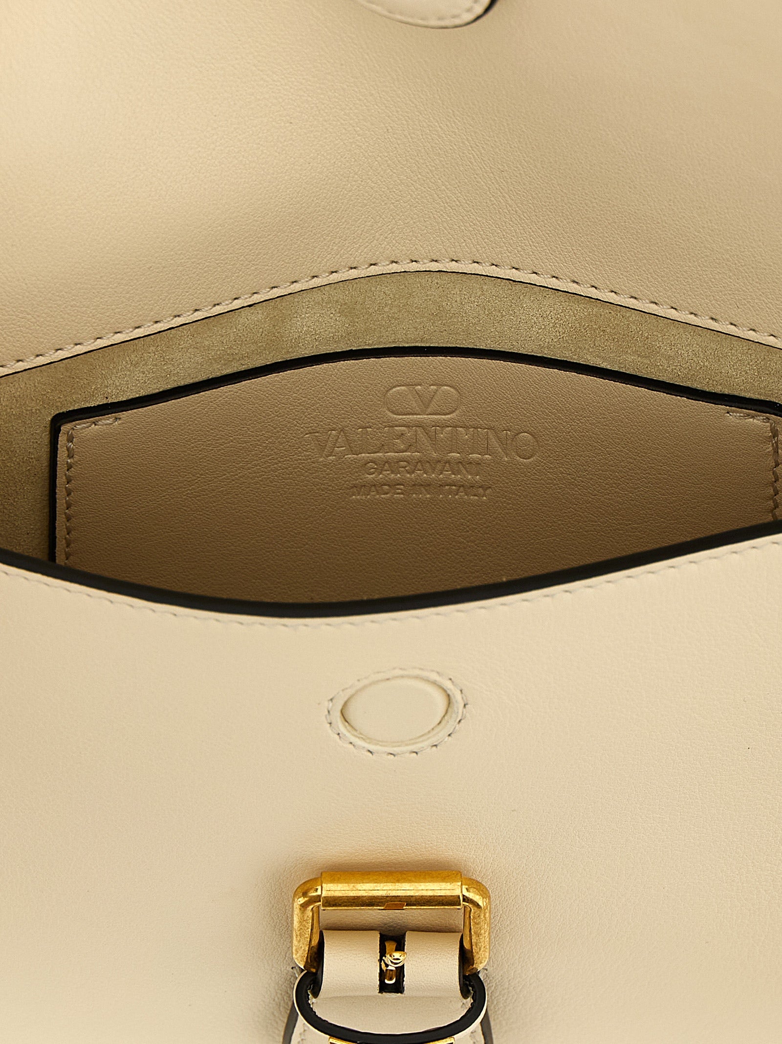 Valentino Garavani White Calfskin Shoulder Bag Valentino Garavani Xosier