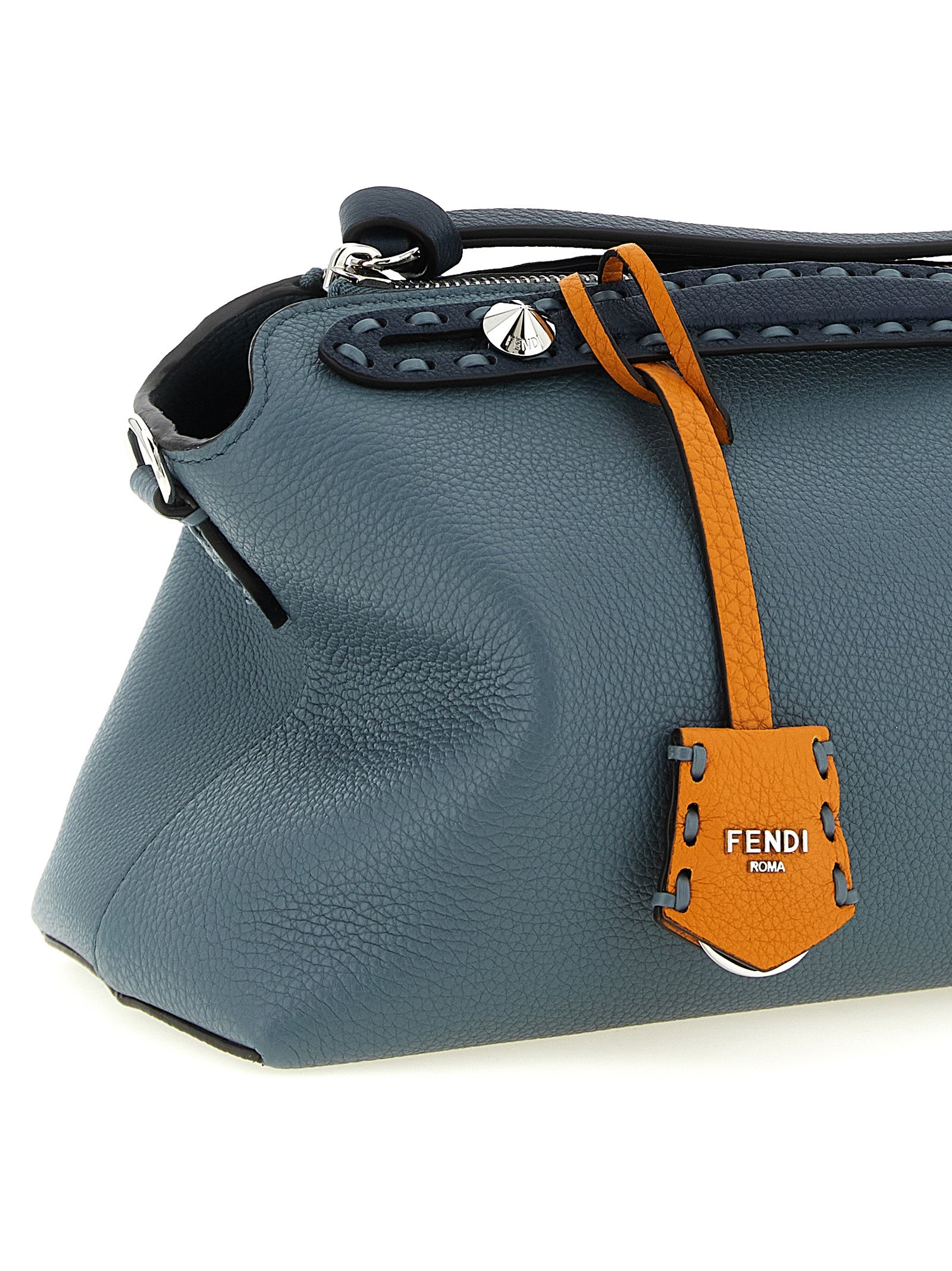 Fendi Blue Calfskin Handbag Fendi Xosier
