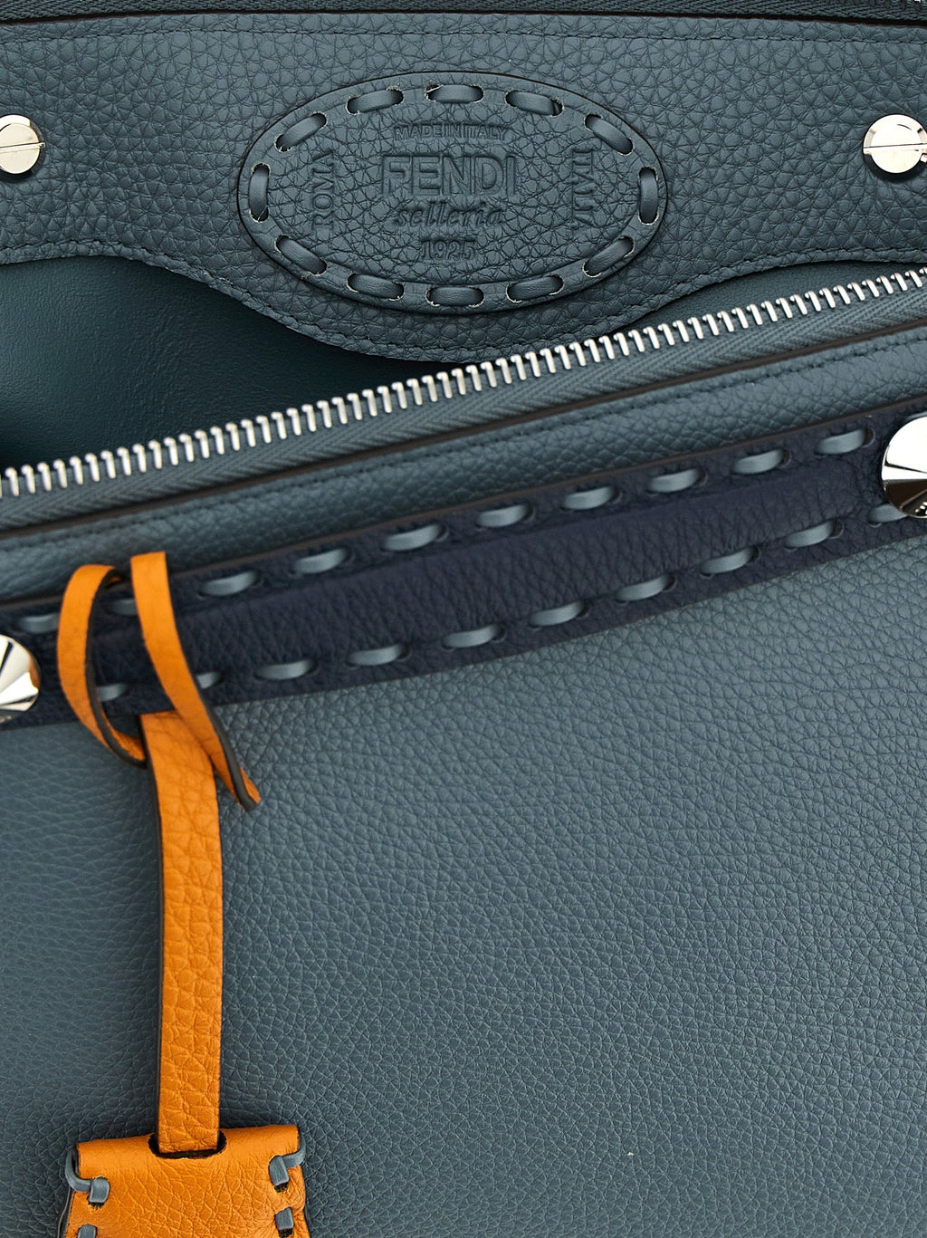 Fendi Blue Calfskin Handbag Fendi Xosier