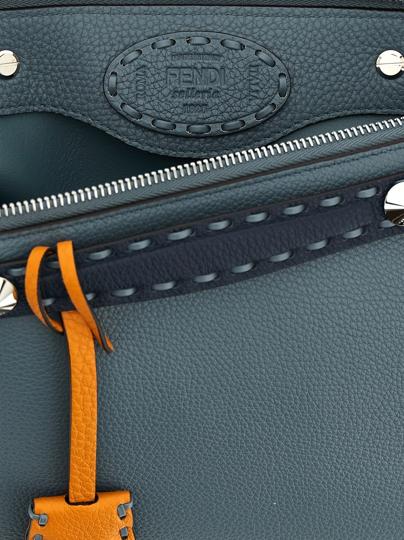 Fendi Blue Calfskin Handbag Fendi Xosier