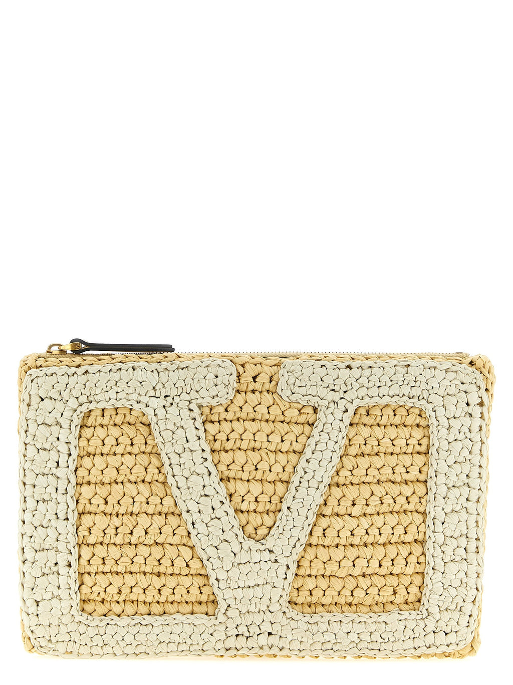 Valentino Garavani White Viscose Clutch Bag Valentino Garavani Xosier
