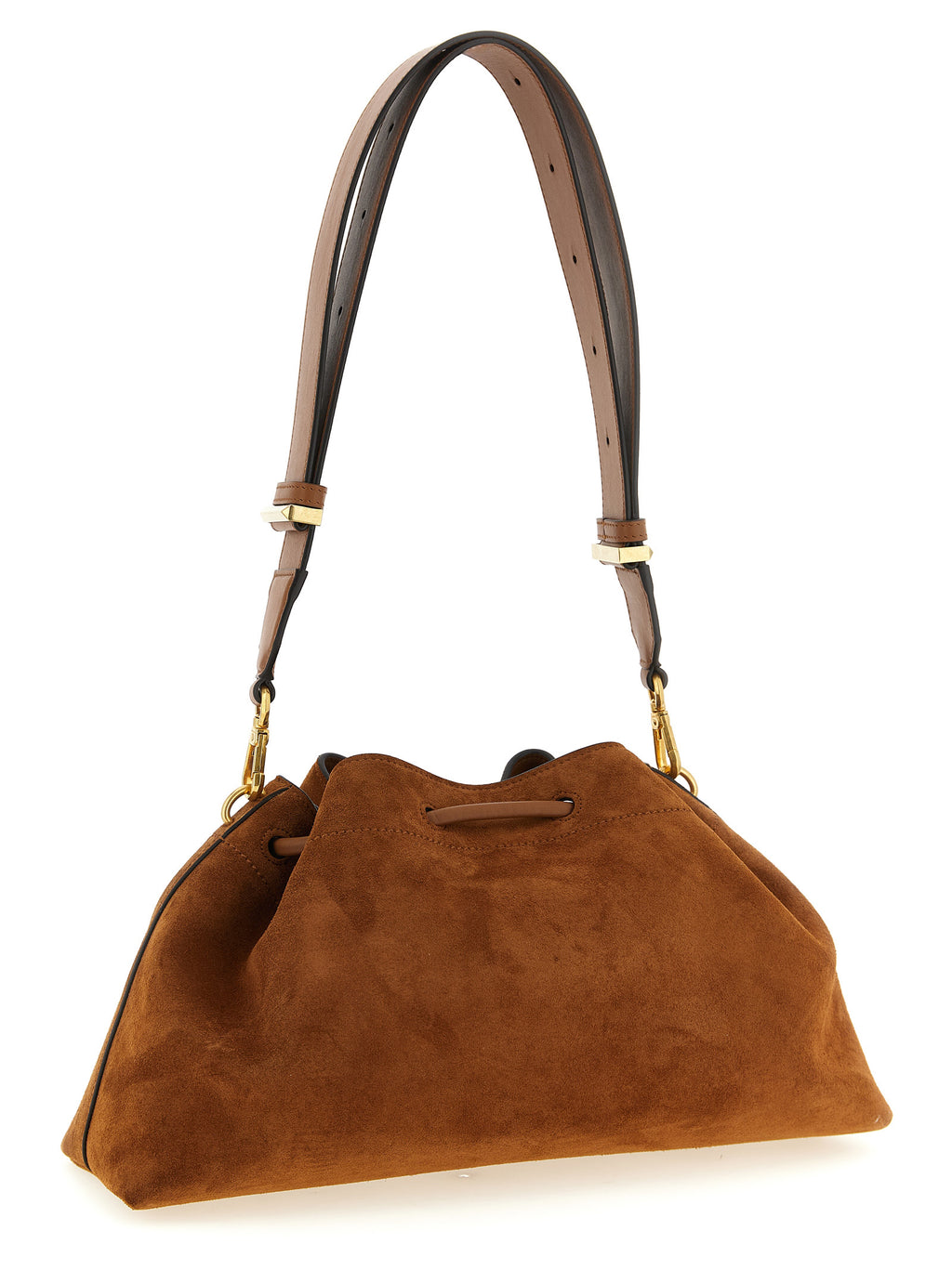 Gold Calfskin Shoulder Bag