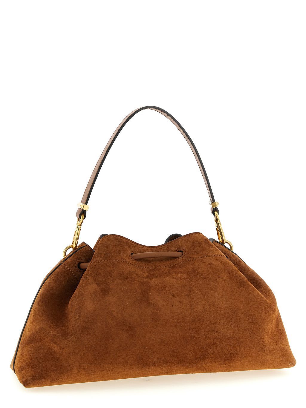 Gold Calfskin Shoulder Bag