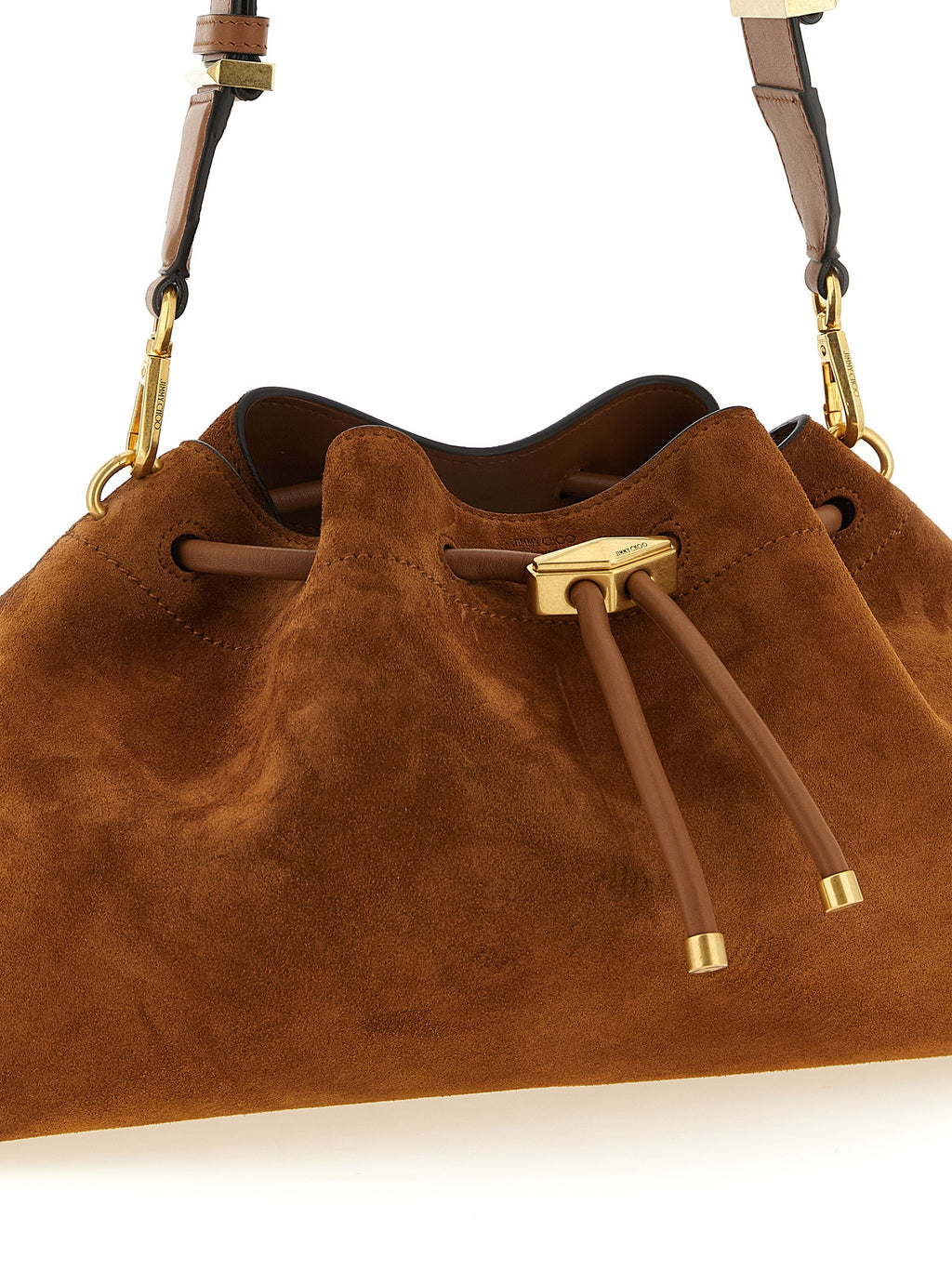 Gold Calfskin Shoulder Bag