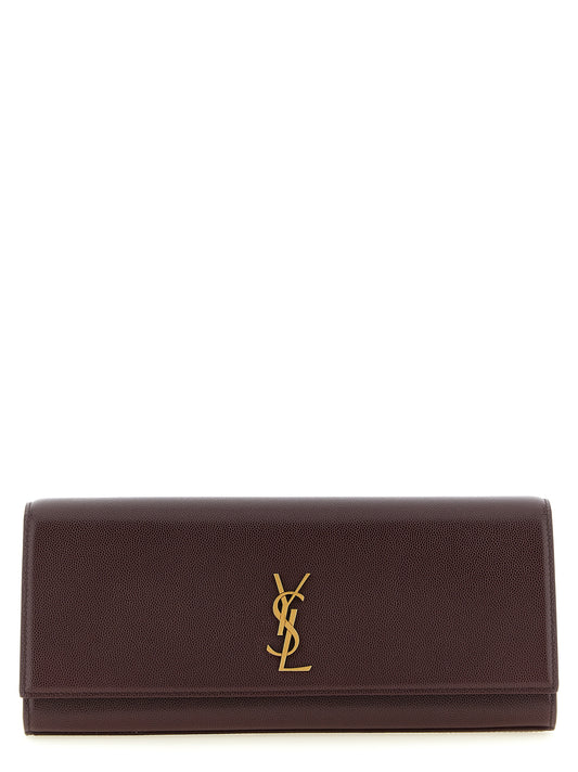 Bordeaux Calfskin Clutch Bag