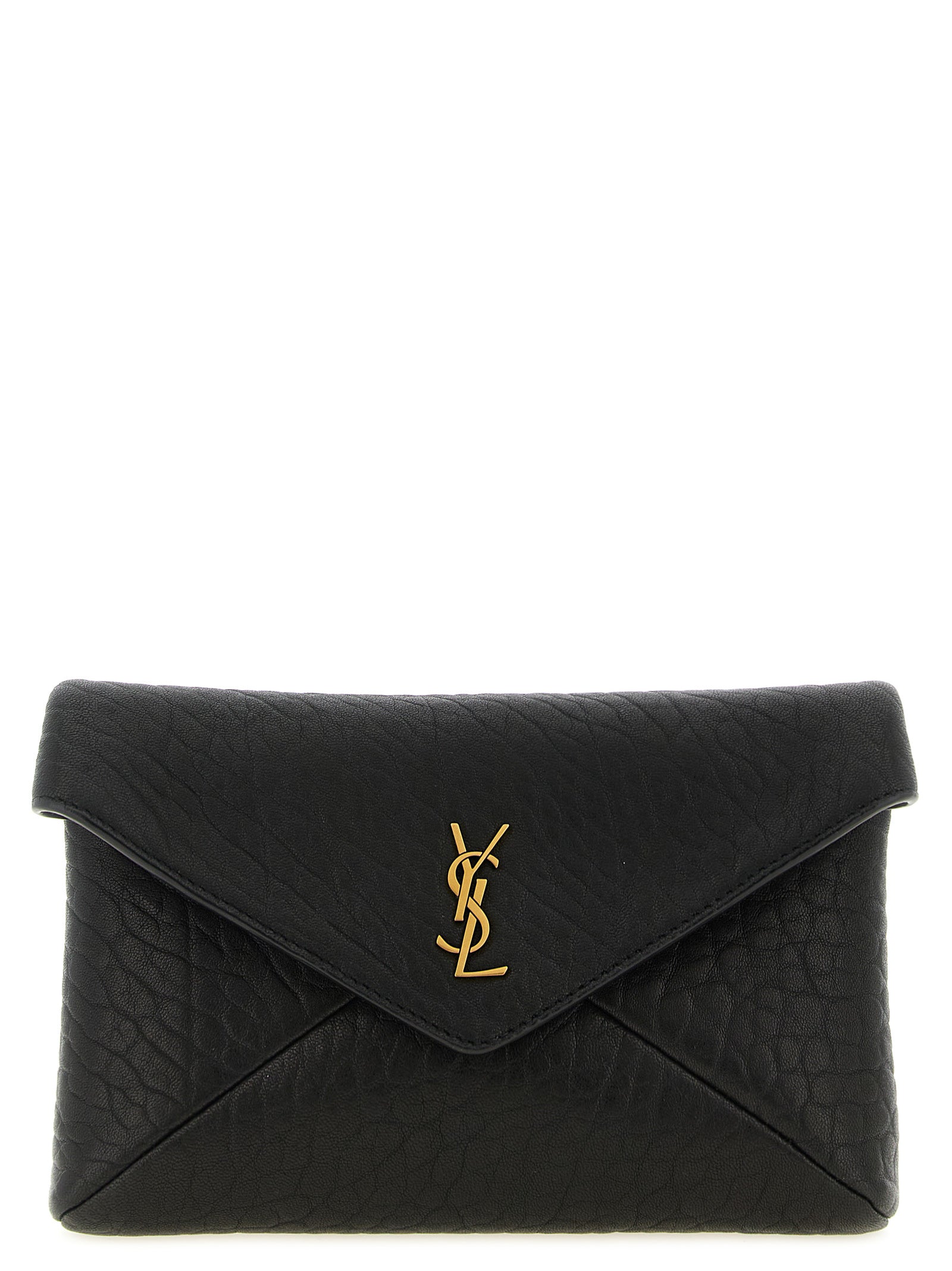 Black Lamb Leather Crossbody Bag