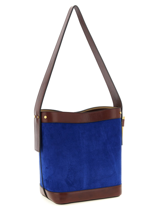 Versace Blue Calfskin Shoulder Bag Versace Xosier