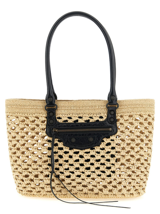 Sac bandoulière en viscose beige
