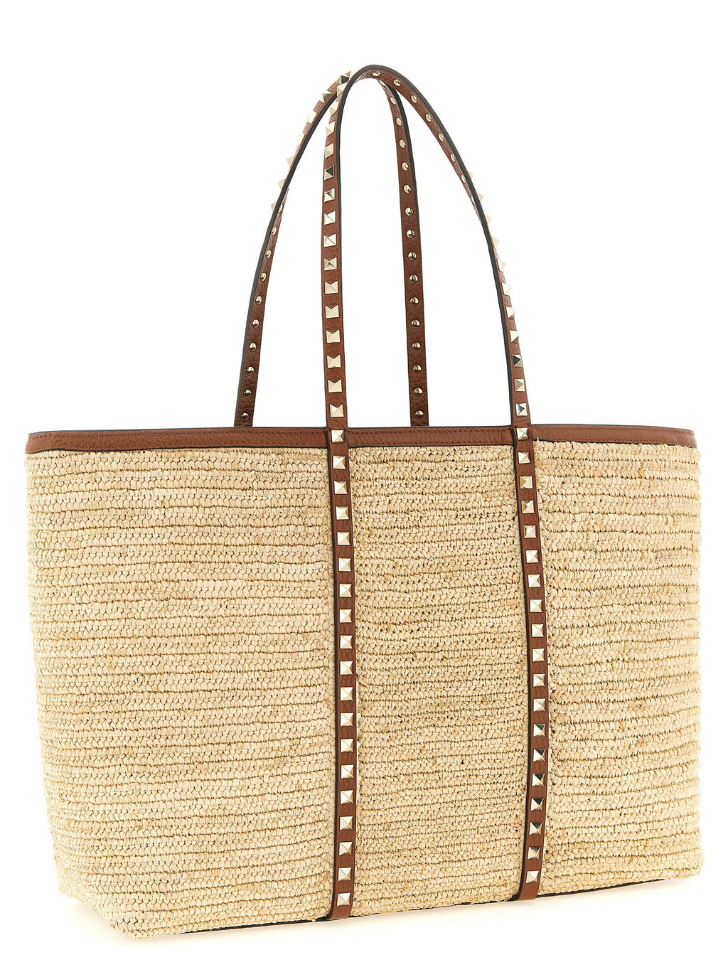 Valentino Garavani Beige Straw Tote Bag Valentino Garavani Xosier