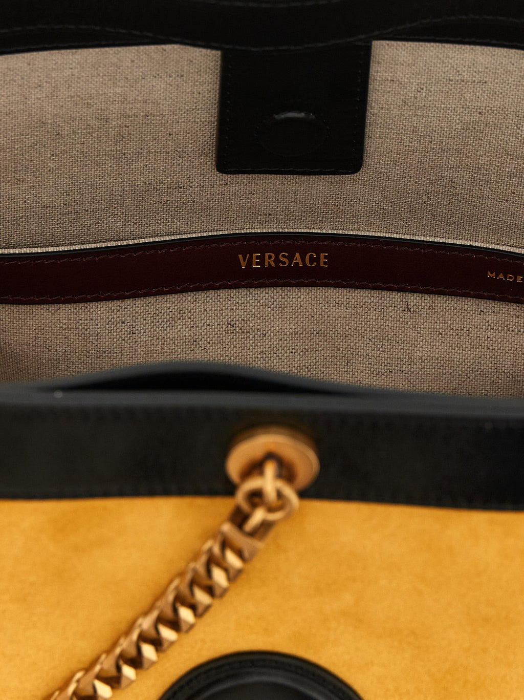 Versace Bicolor Calfskin Shoulder Bag Versace Xosier