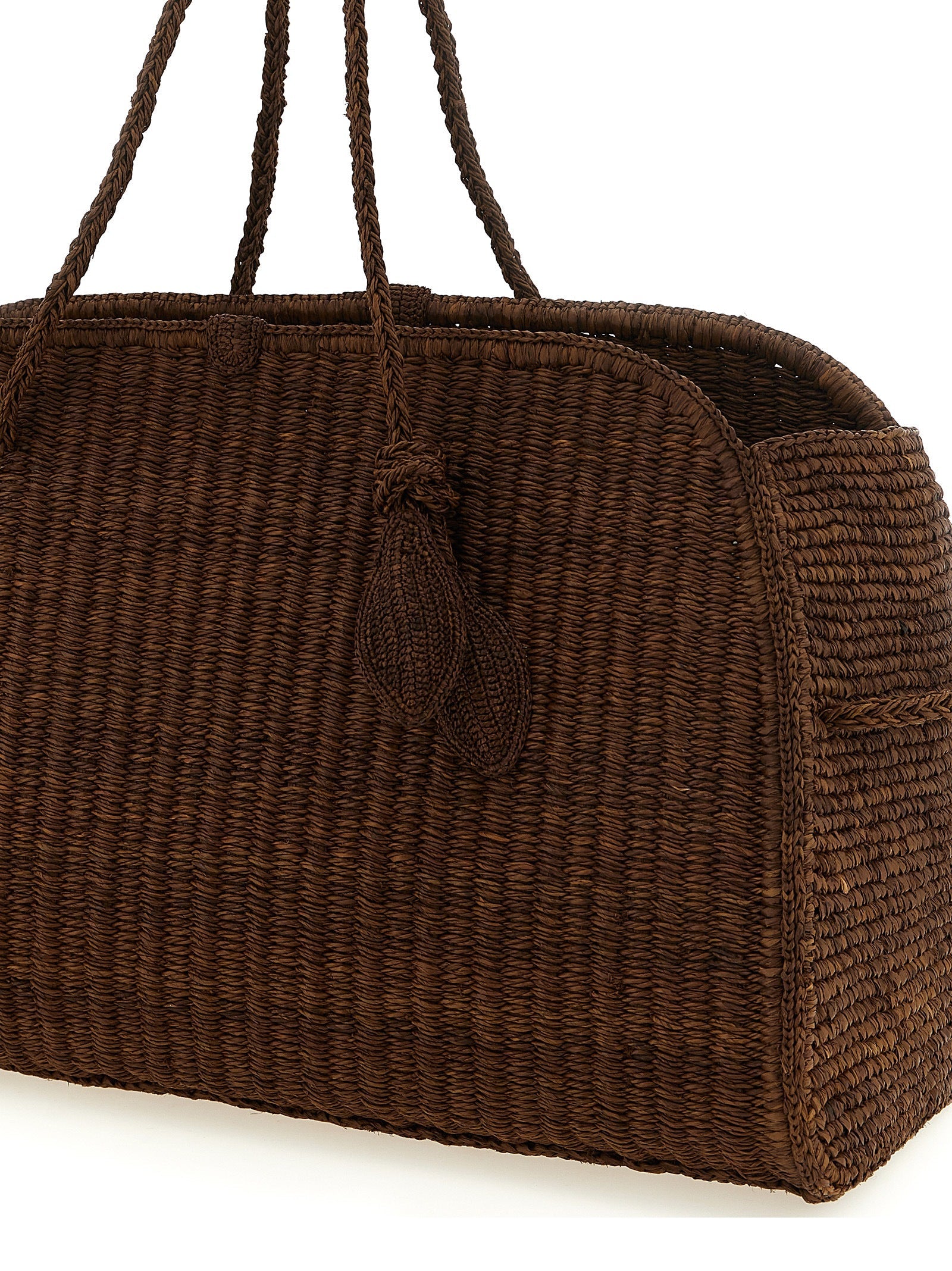 Jacquemus Brown Raffia Tote Bag Jacquemus Xosier
