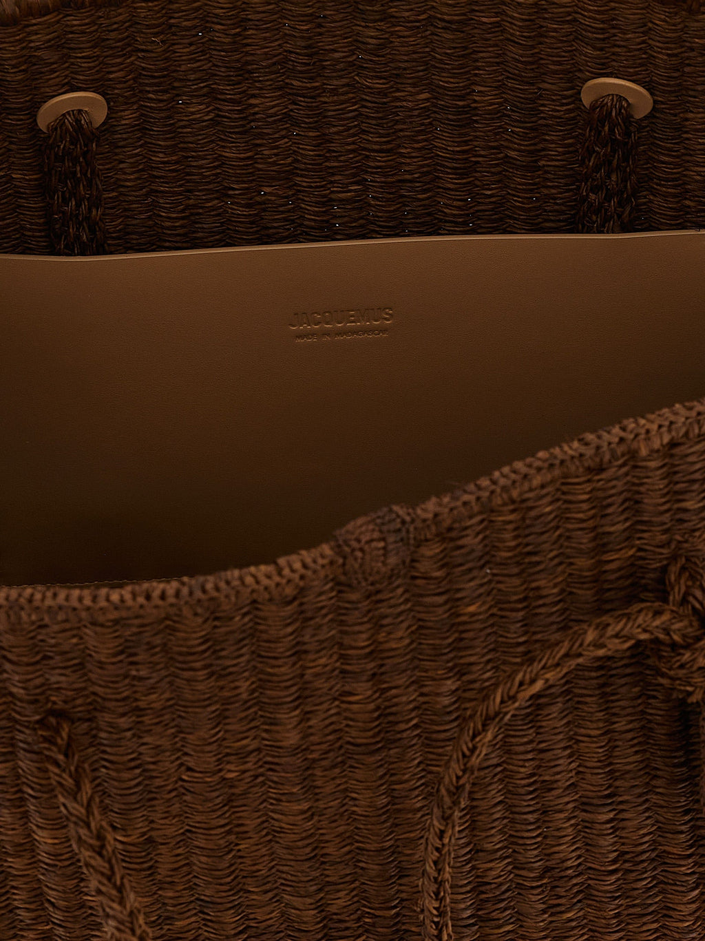 Jacquemus Brown Raffia Tote Bag Jacquemus Xosier