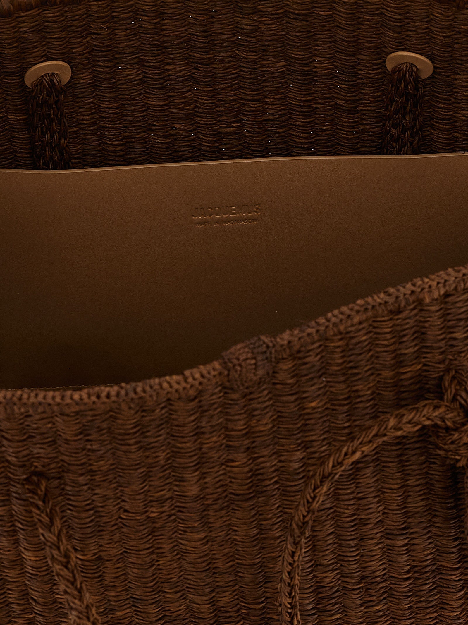 Jacquemus Brown Raffia Tote Bag Jacquemus Xosier