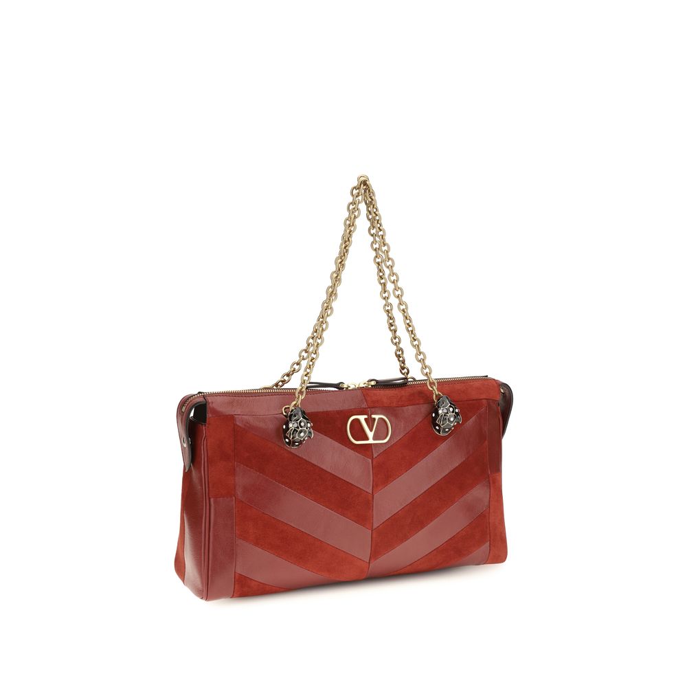 Valentino Garavani Multicolor Calf Leather Bos Taurus Shoulder Bag Valentino Garavani Xosier