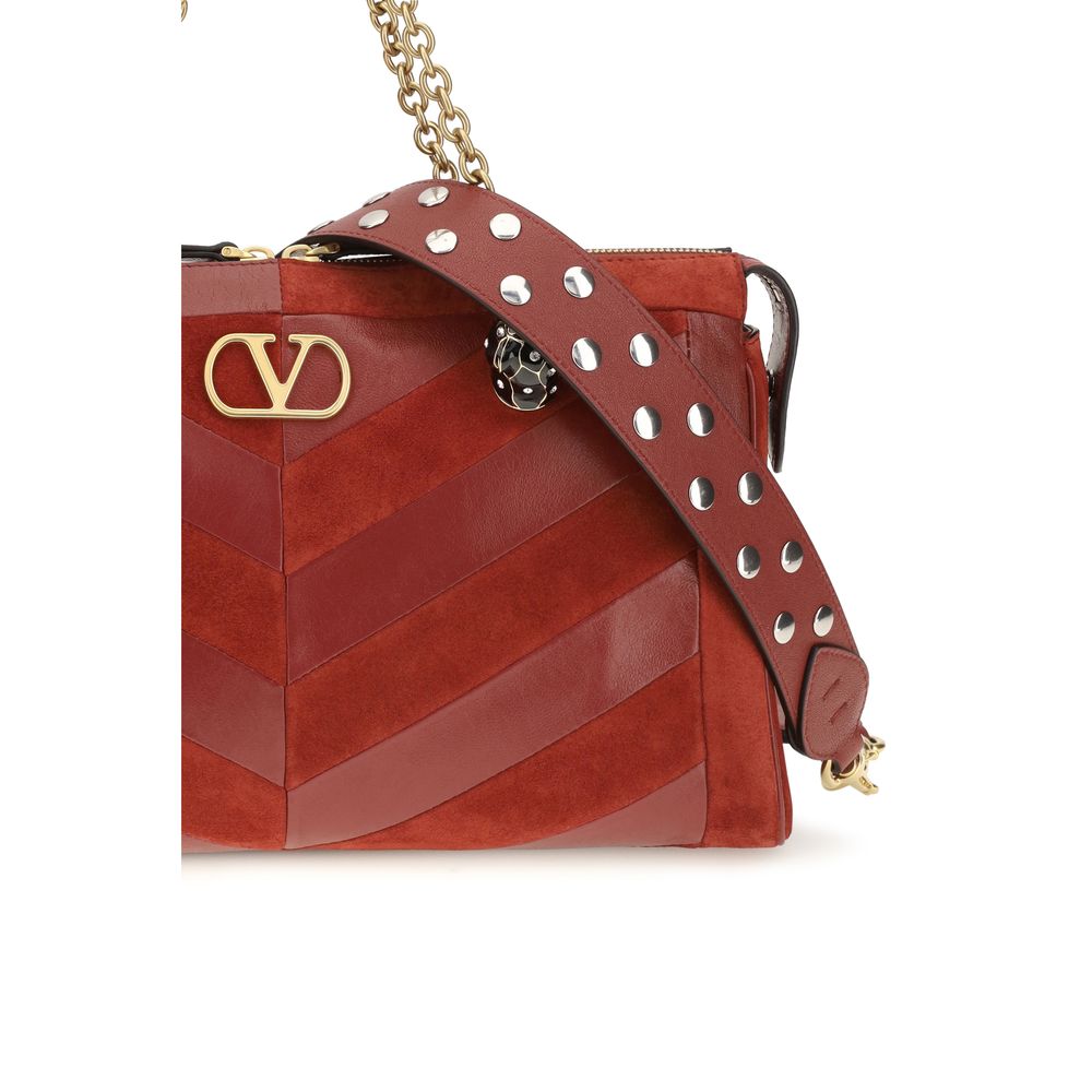 Valentino Garavani Multicolor Calf Leather Bos Taurus Shoulder Bag Valentino Garavani Xosier