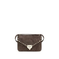 Valentino Garavani Brown Suede Leather Shoulder Bag Valentino Garavani Xosier