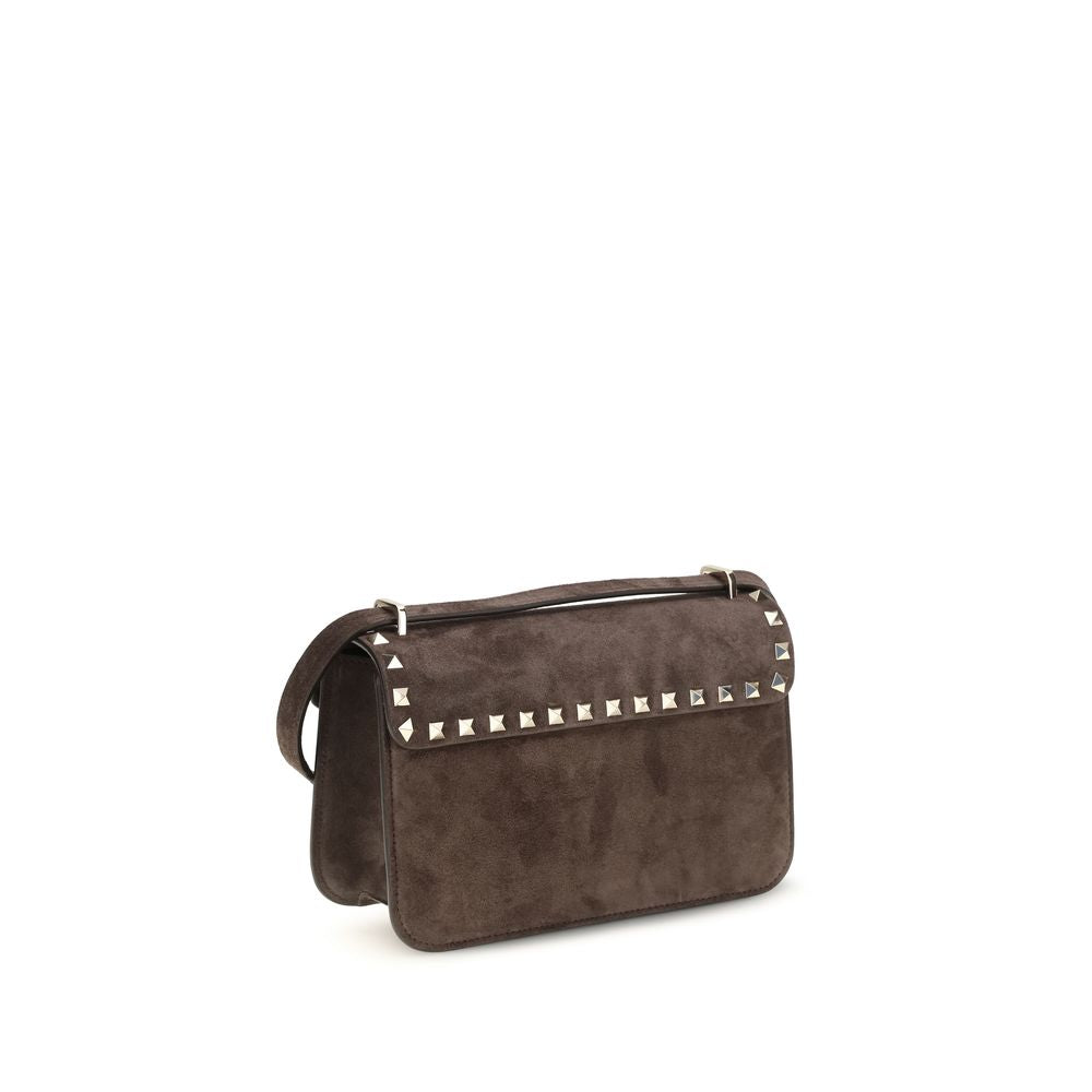 Valentino Garavani Brown Suede Leather Shoulder Bag Valentino Garavani Xosier