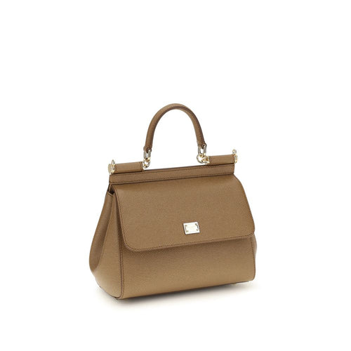 Sac à bandoulière en cuir de veau beige Bos Taurus