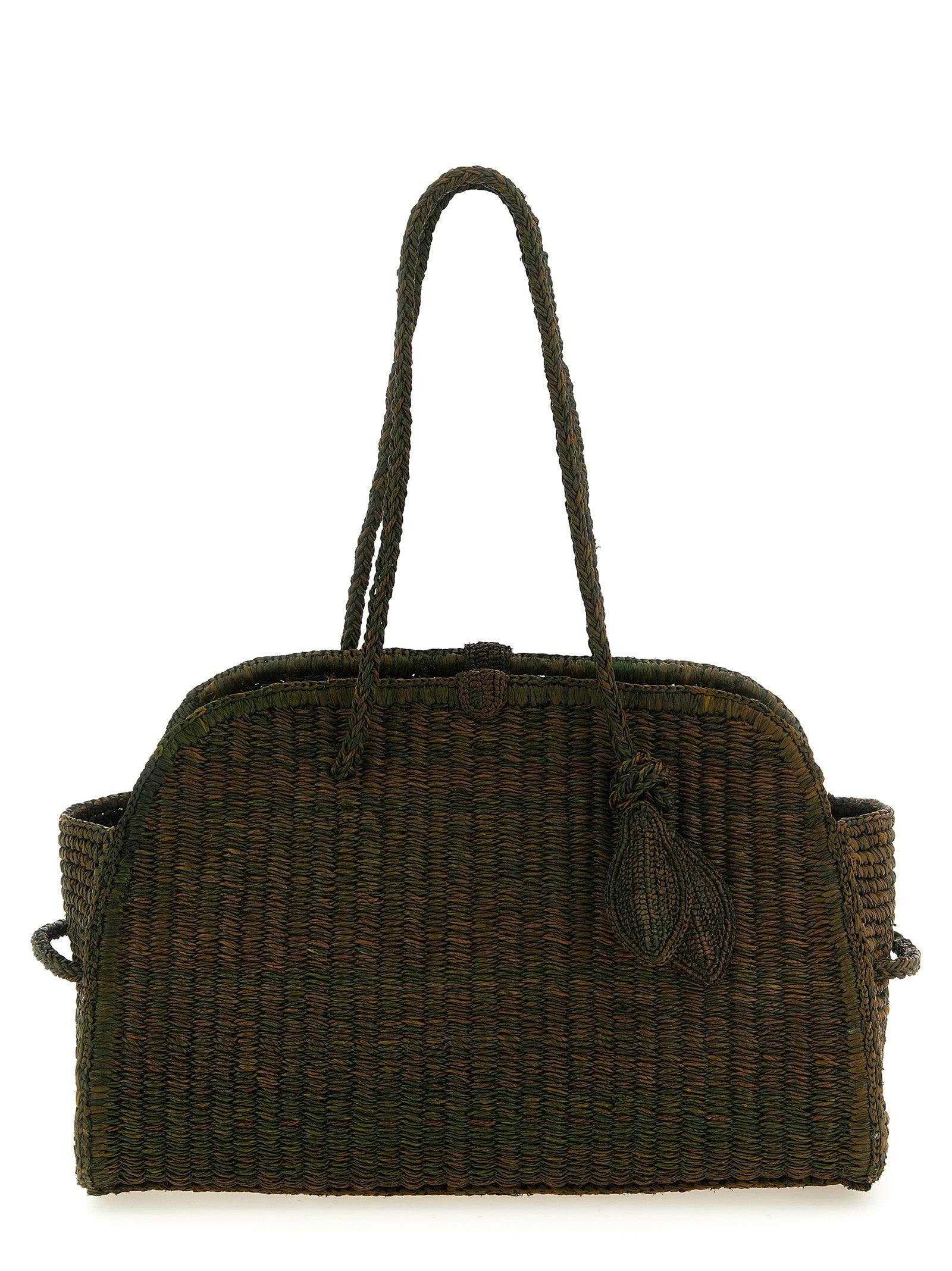 Jacquemus Bicolor Raffia Tote Bag Jacquemus Xosier