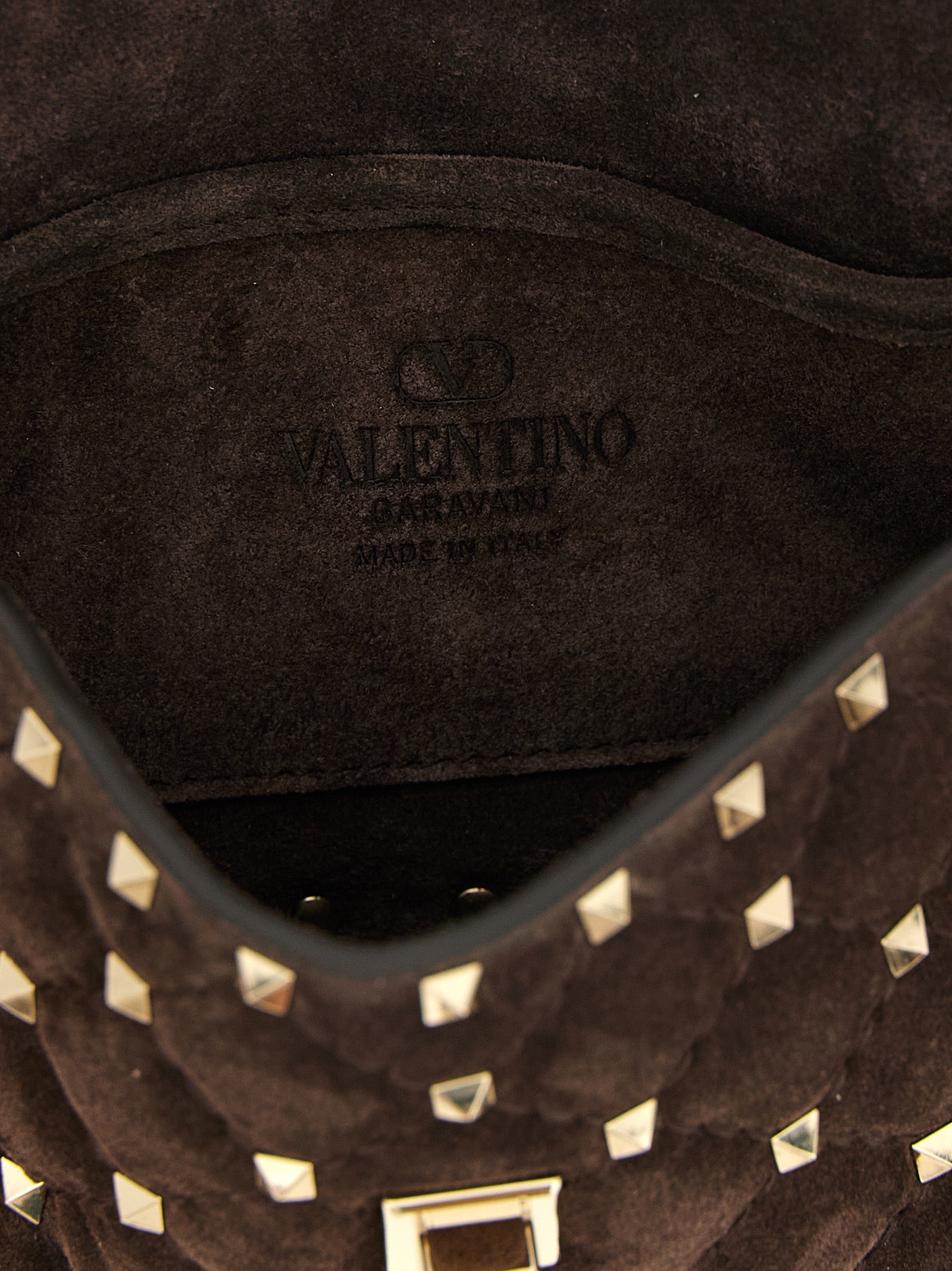 Valentino Garavani Brown Calfskin Shoulder Bag Valentino Garavani Xosier