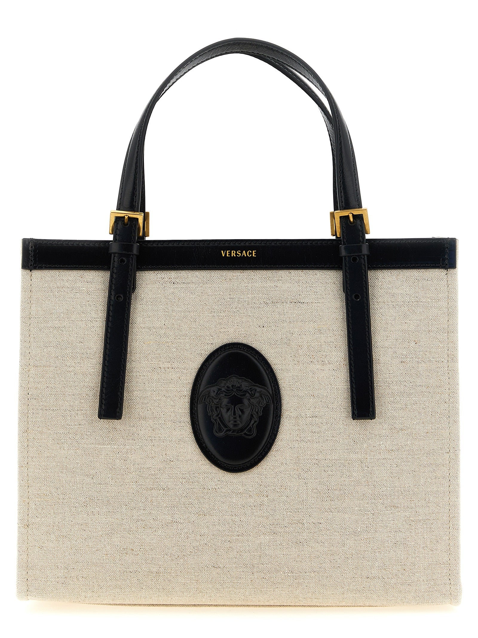 Versace Beige Leather Tote Bag Versace Xosier