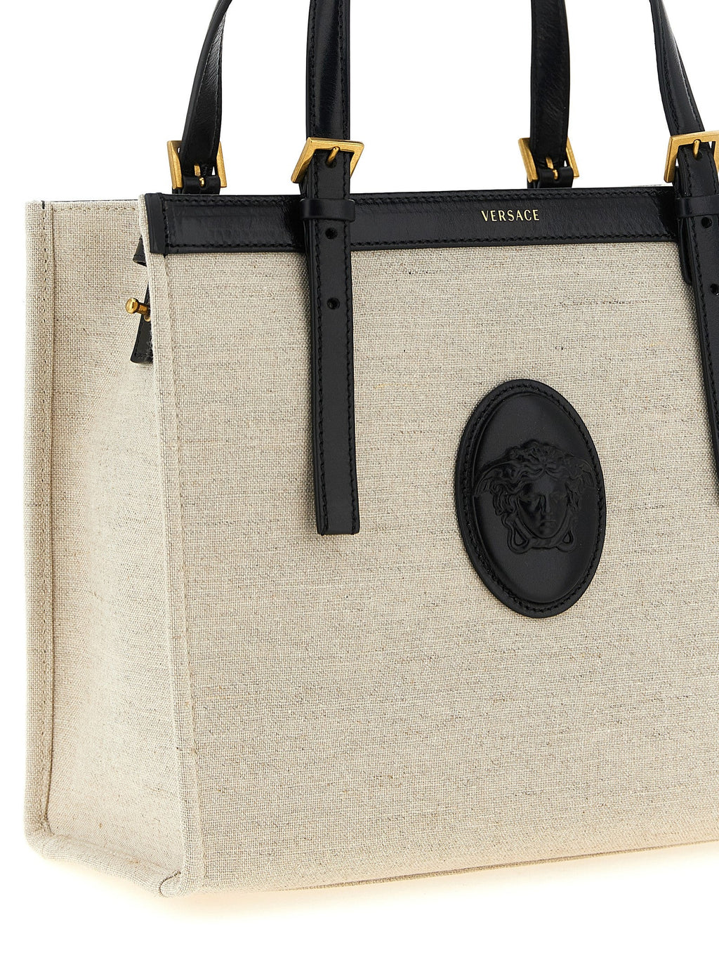 Versace Beige Leather Tote Bag Versace Xosier