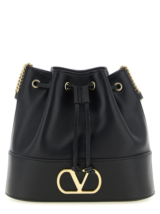 Valentino Garavani Black Lamb Leather Crossbody Bag Valentino Garavani Xosier