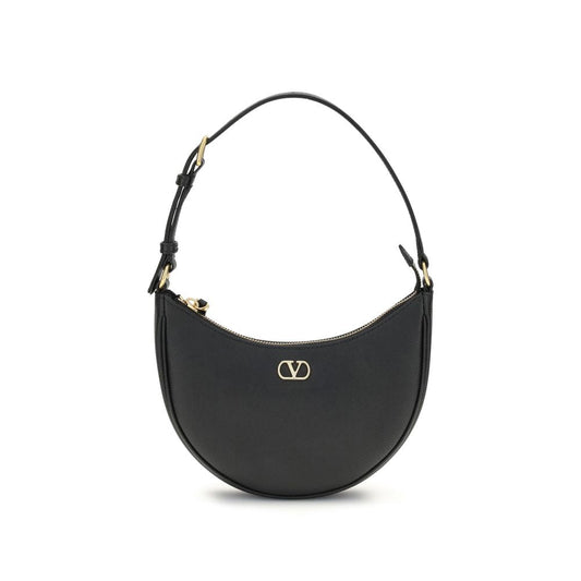 Valentino Garavani Black Calf Leather Bos Taurus Shoulder Bag Valentino Garavani Xosier