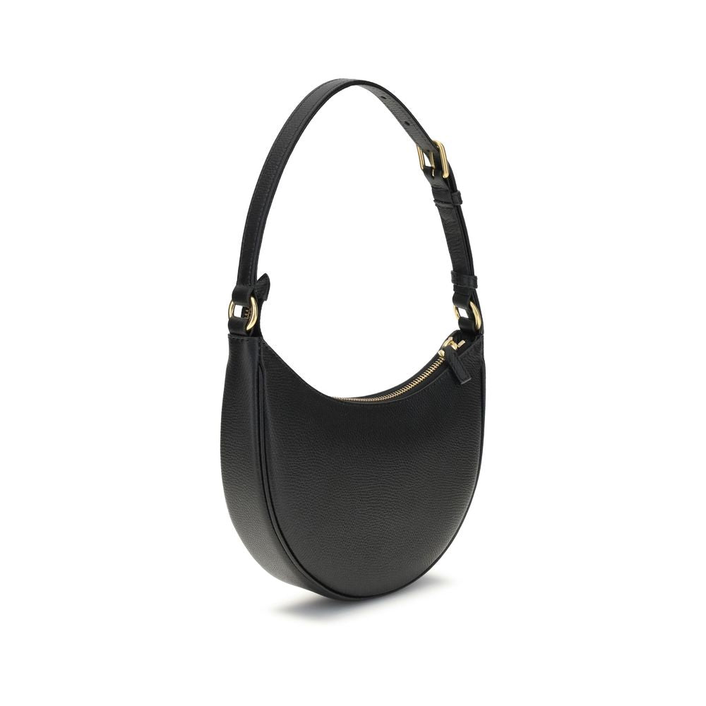 Valentino Garavani Black Calf Leather Bos Taurus Shoulder Bag Valentino Garavani Xosier