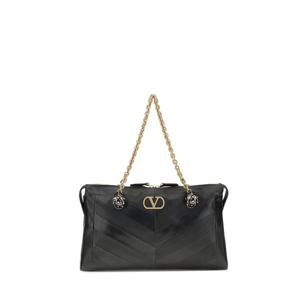 Valentino Garavani Black Lamb Ovis Aries Aries Shoulder Bag Valentino Garavani Xosier