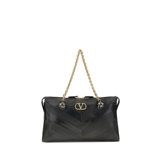 Valentino Garavani Black Lamb Ovis Aries Aries Shoulder Bag Valentino Garavani Xosier