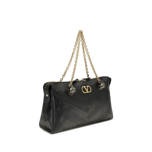 Valentino Garavani Black Lamb Ovis Aries Aries Shoulder Bag Valentino Garavani Xosier