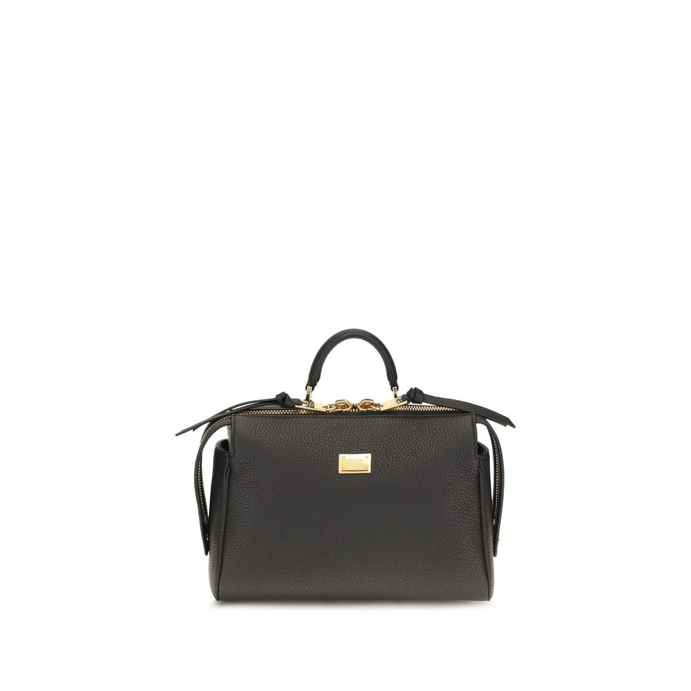 Dolce & Gabbana Black Calf Leather Bos Taurus Handbag Dolce & Gabbana Xosier