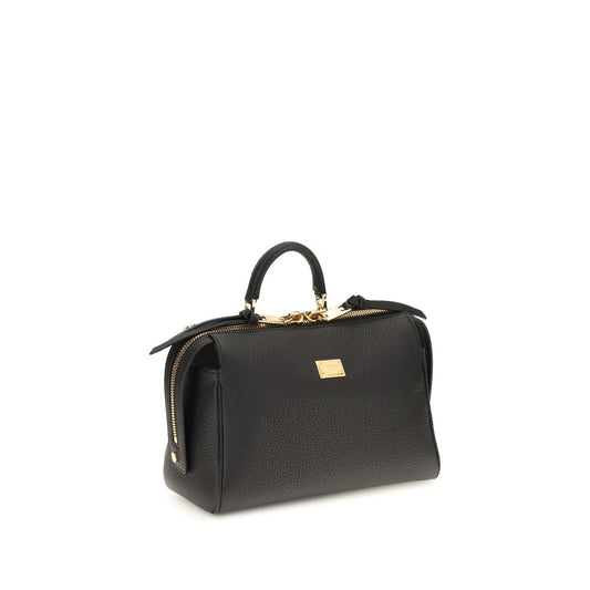 Dolce & Gabbana Black Calf Leather Bos Taurus Handbag Dolce & Gabbana Xosier