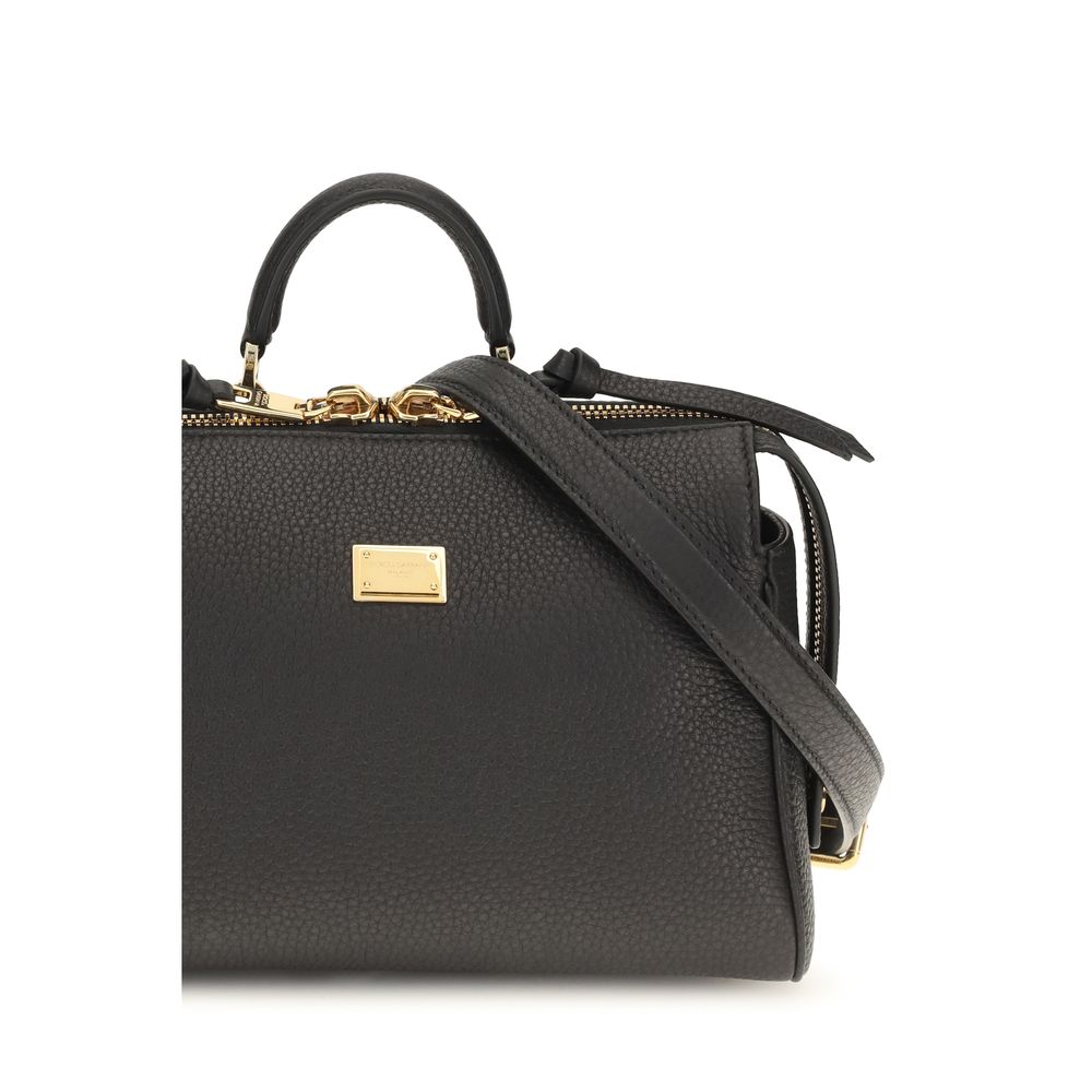 Dolce & Gabbana Black Calf Leather Bos Taurus Handbag Dolce & Gabbana Xosier