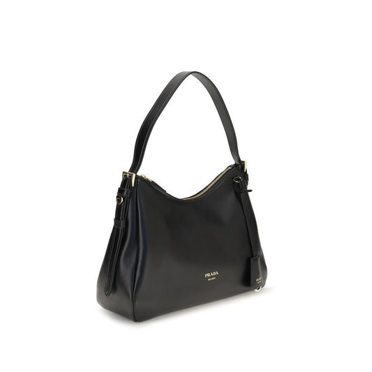 Prada Black Calf Leather Bos Taurus Shoulder Bag Prada Xosier