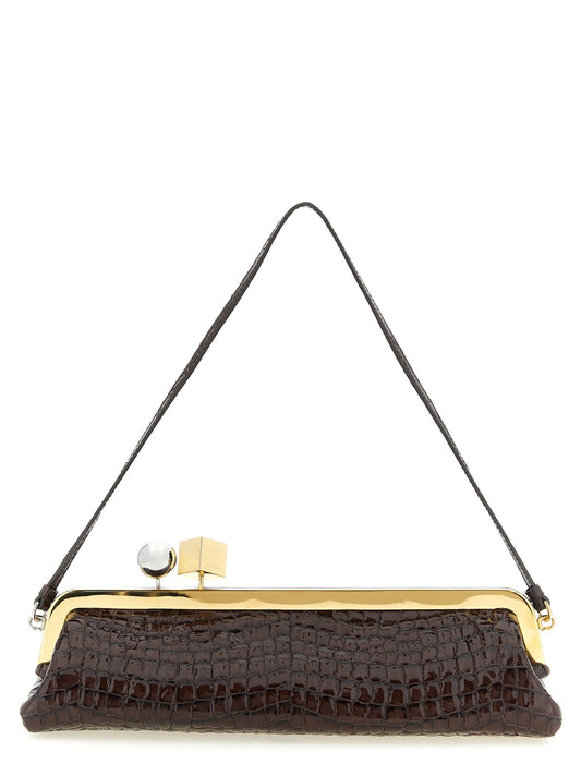 Jacquemus Brown Goatskin Clutch Bag Jacquemus Xosier