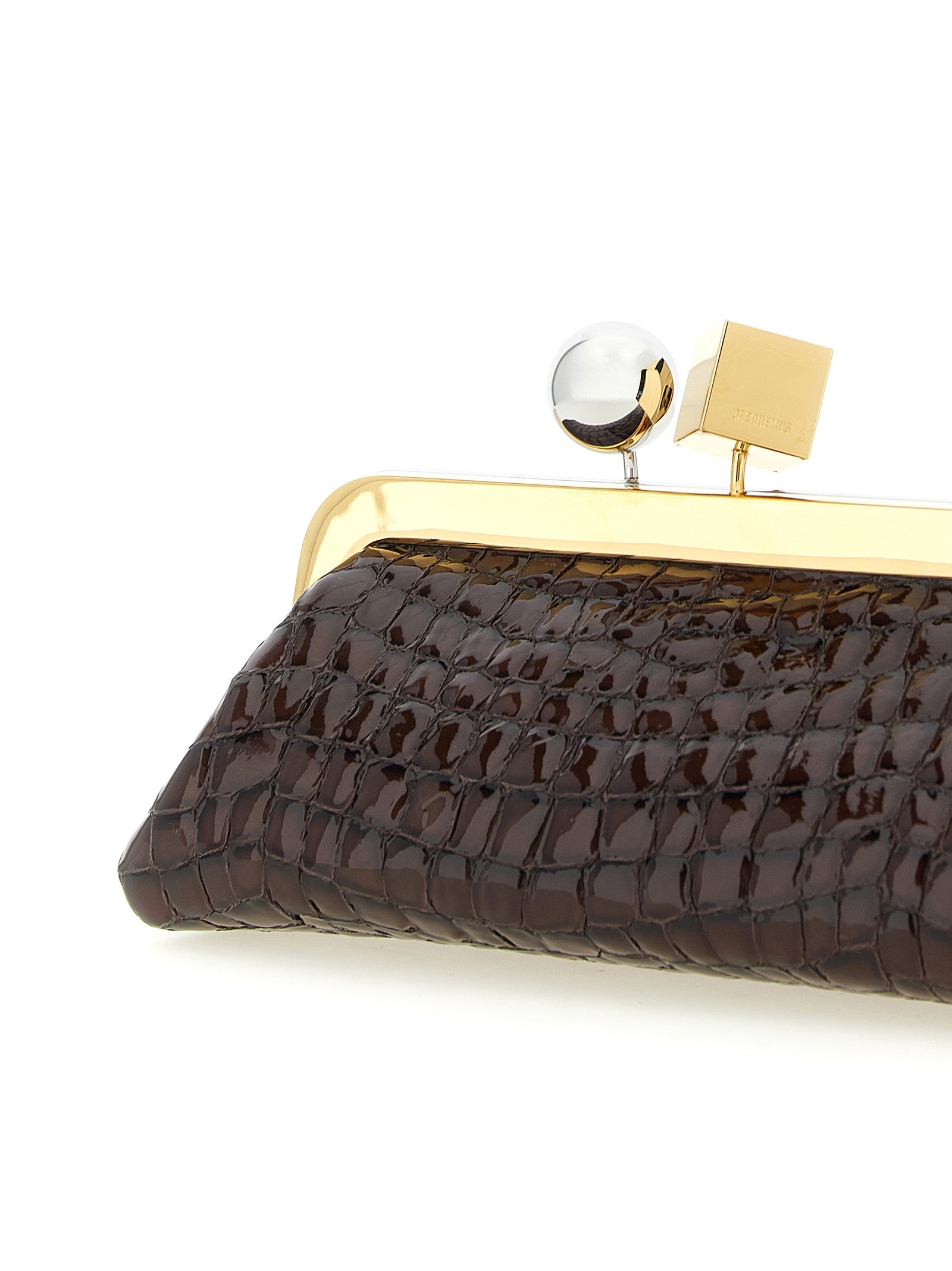Jacquemus Brown Goatskin Clutch Bag Jacquemus Xosier