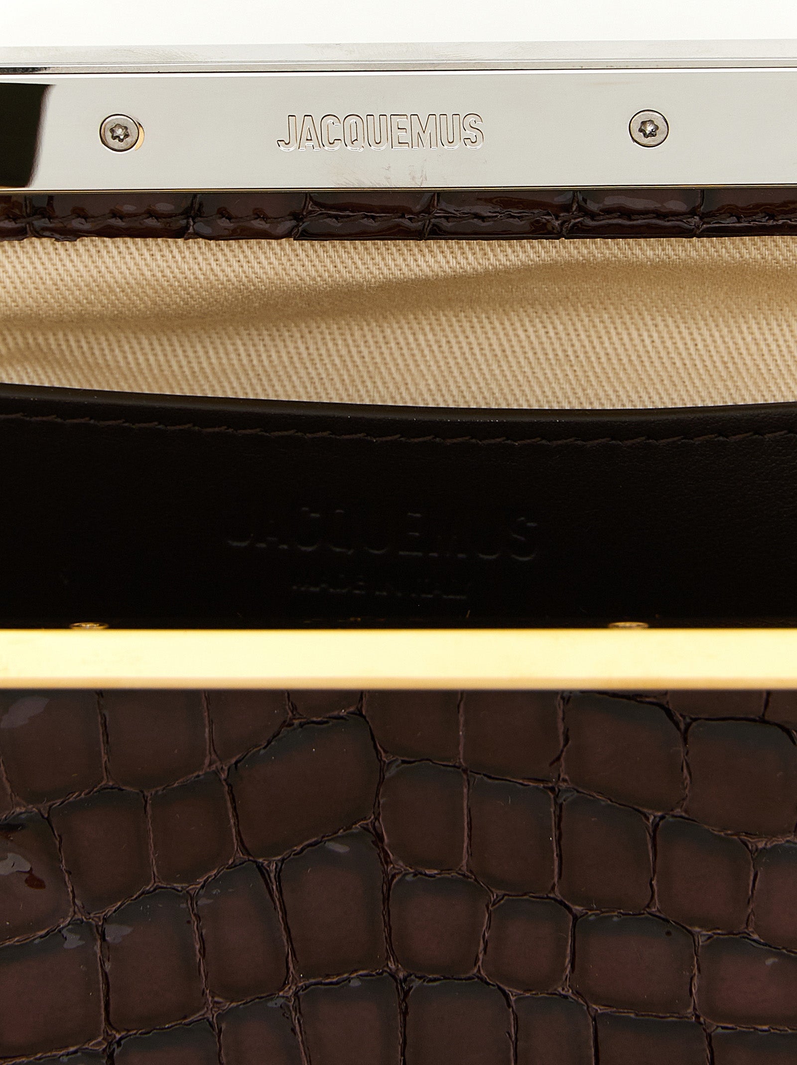 Jacquemus Brown Goatskin Clutch Bag Jacquemus Xosier