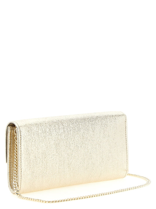 Jimmy Choo Gold Lamb Leather Clutch Bag Jimmy Choo Xosier